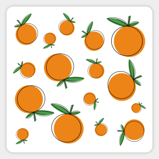 Orange pattern Magnet